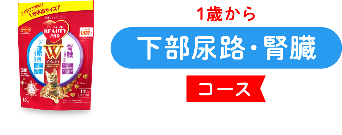 ビューティープロ キャットWケア　下部尿路・腎臓